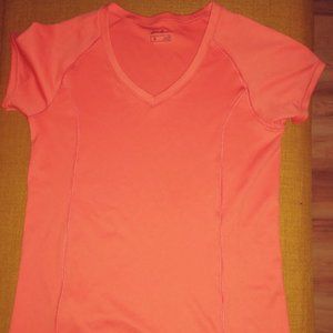 Eddie Bauer Orange Treign Crew tee Sz Med